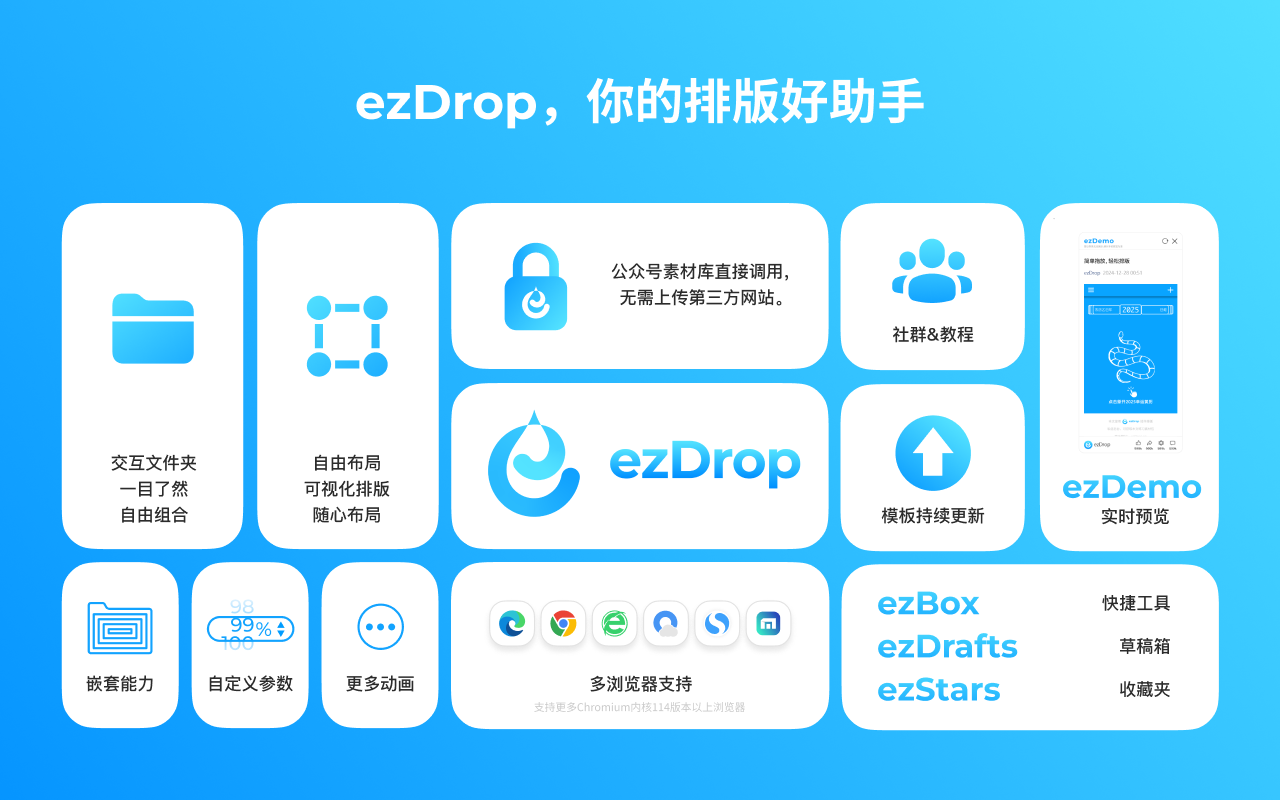 ezDrop chrome谷歌浏览器插件_扩展第1张截图