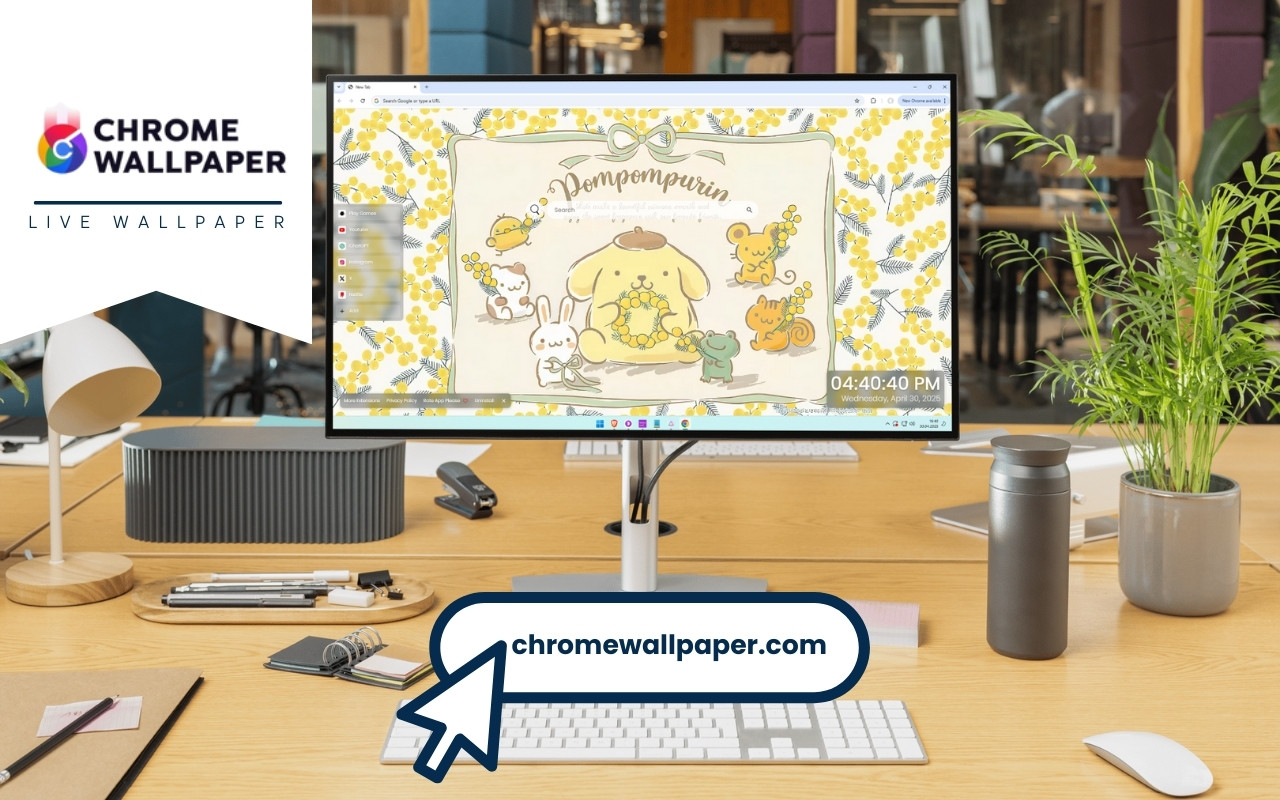 Pompompurin Live Wallpaper chrome谷歌浏览器插件_扩展第4张截图