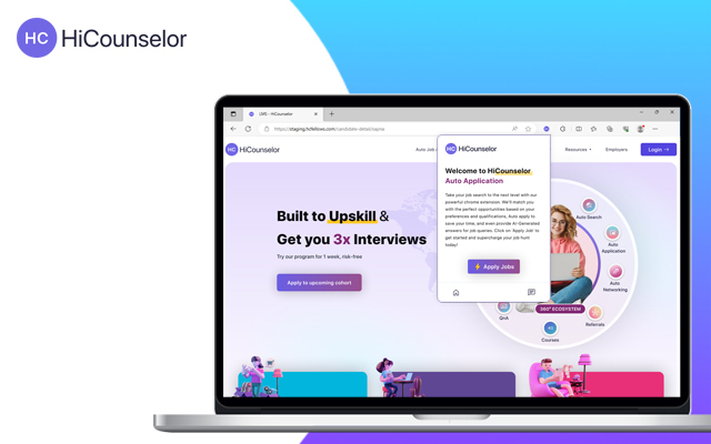 HiCounselor Auto Application - Job Assistant! chrome谷歌浏览器插件_扩展第2张截图