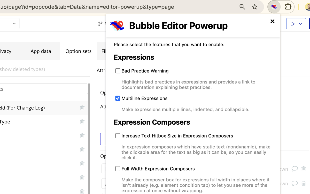 Bubble Editor Powerup from Codeless Love chrome谷歌浏览器插件_扩展第3张截图