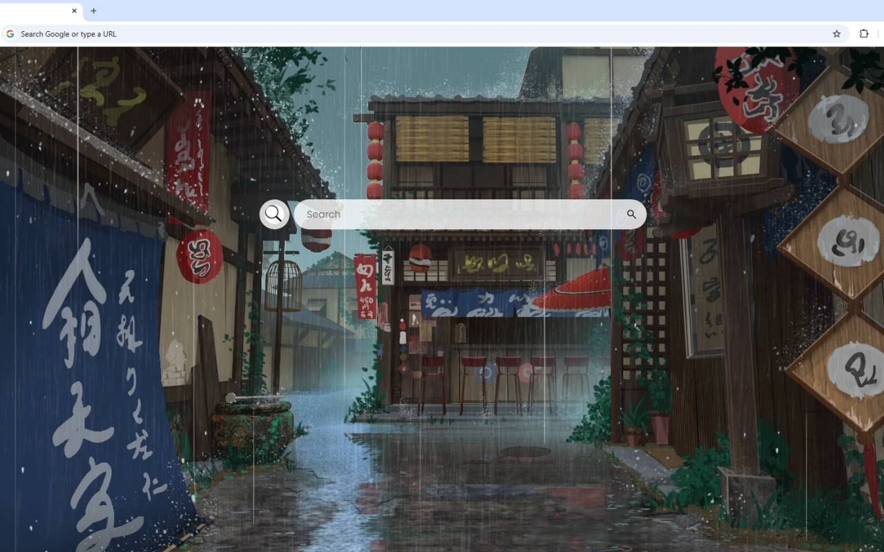 Anime Rain Live Wallpaper chrome谷歌浏览器插件_扩展第3张截图