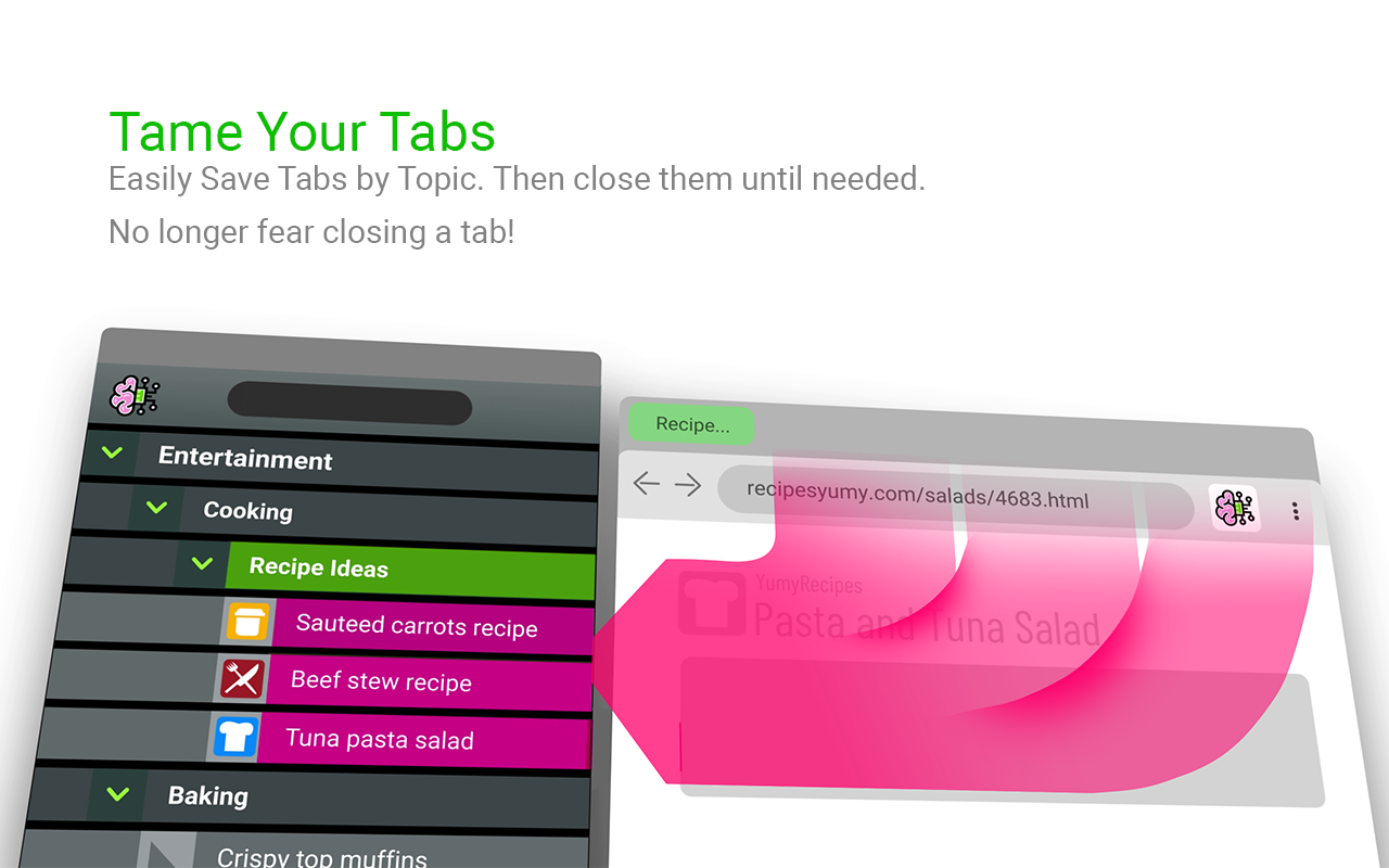 BrainTool - Go Beyond Bookmarks chrome谷歌浏览器插件_扩展第2张截图