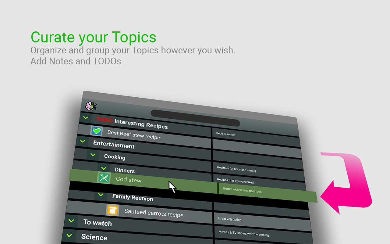 BrainTool - Go Beyond Bookmarks chrome谷歌浏览器插件_扩展第3张截图