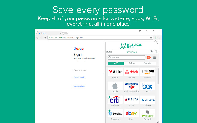 Password Boss WebApp chrome谷歌浏览器插件_扩展第1张截图