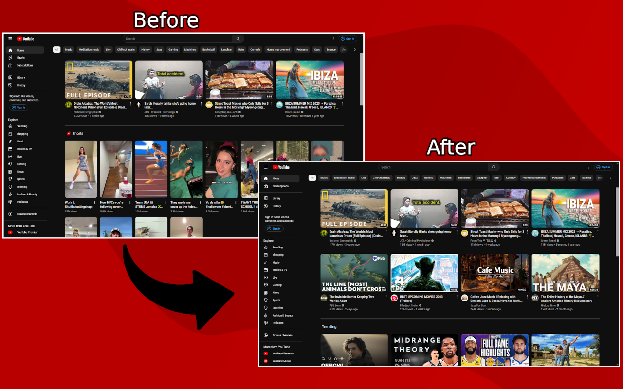 Hide shorts for Youtube™ chrome谷歌浏览器插件_扩展第1张截图