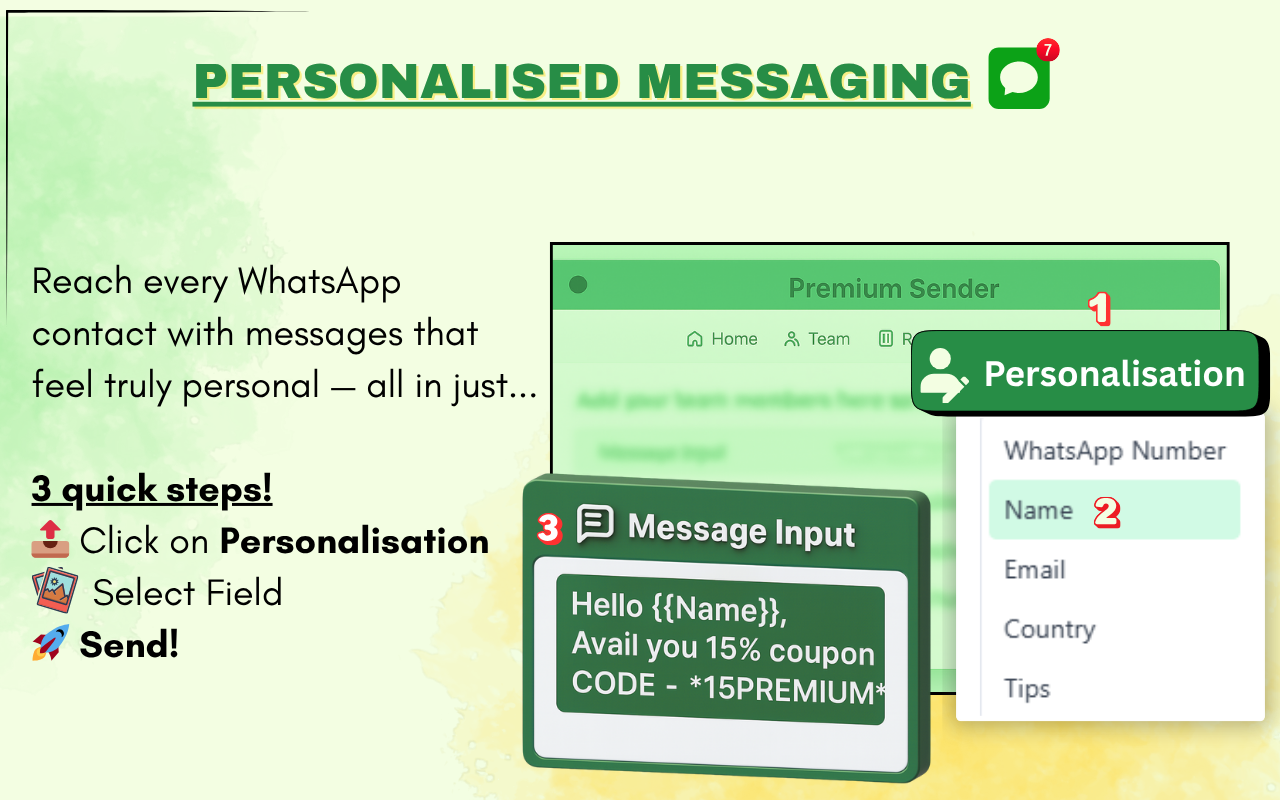 WA Bulk Sender - Premium Sender chrome谷歌浏览器插件_扩展第4张截图