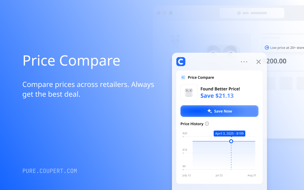 Coupert Pure: AI-Powered Coupons & Price Compare chrome谷歌浏览器插件_扩展第3张截图