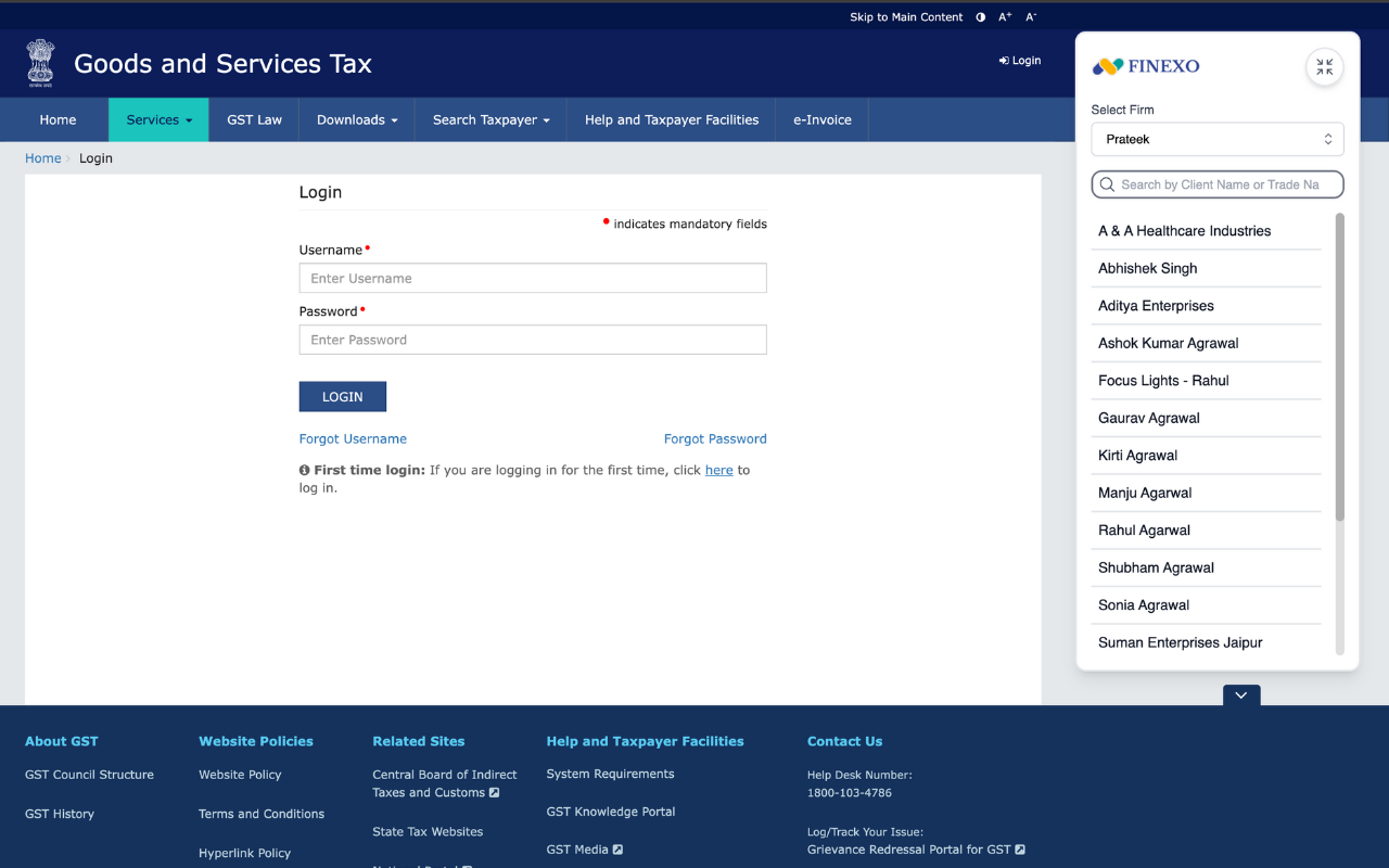 Finexo PMS Login Extension chrome谷歌浏览器插件_扩展第1张截图