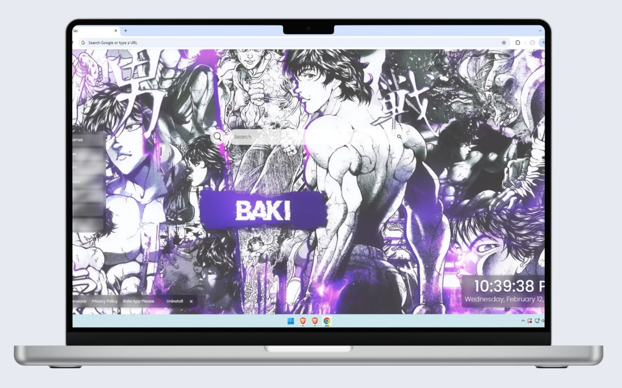 Baki Hanma Live Wallpaper chrome谷歌浏览器插件_扩展第3张截图