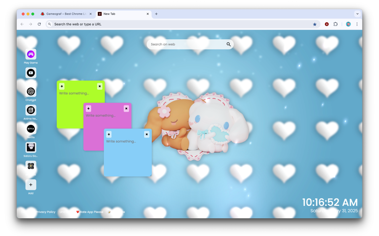 Hello Kitty Live Wallpaper chrome谷歌浏览器插件_扩展第1张截图
