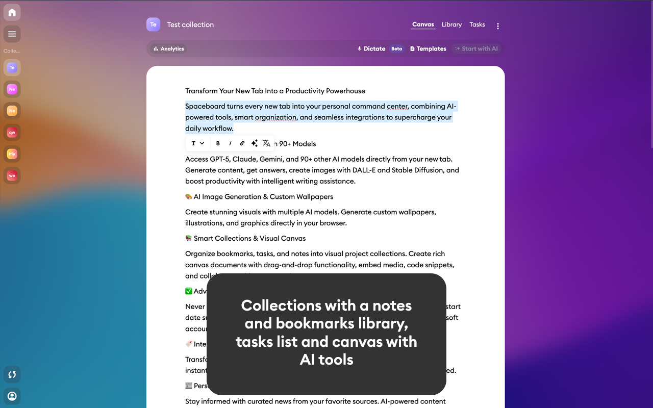 Spaceboard - New tab dashboard chrome谷歌浏览器插件_扩展第4张截图