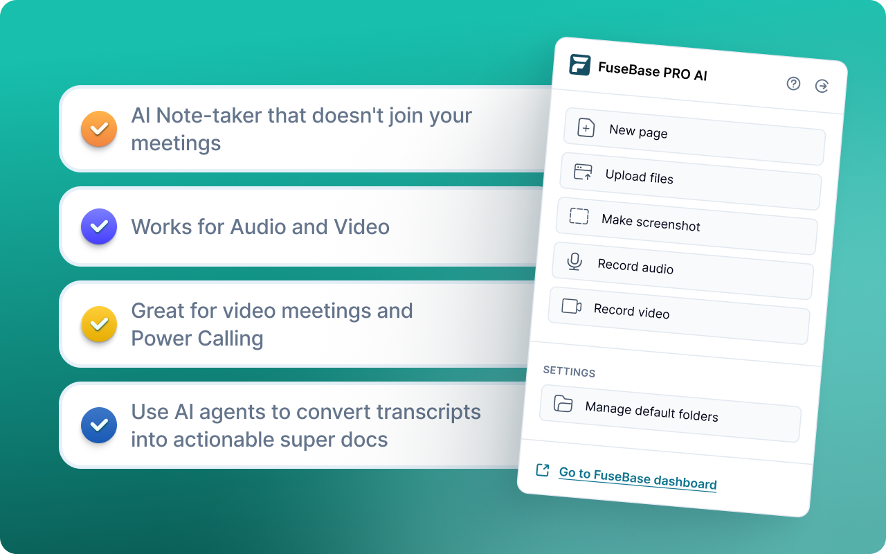 FuseBase PRO AI: Note taking, Files Sharing & Collaboration chrome谷歌浏览器插件_扩展第1张截图