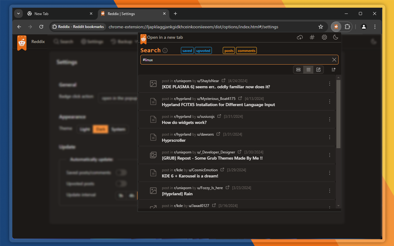 Reddix - Reddit bookmarks chrome谷歌浏览器插件_扩展第1张截图