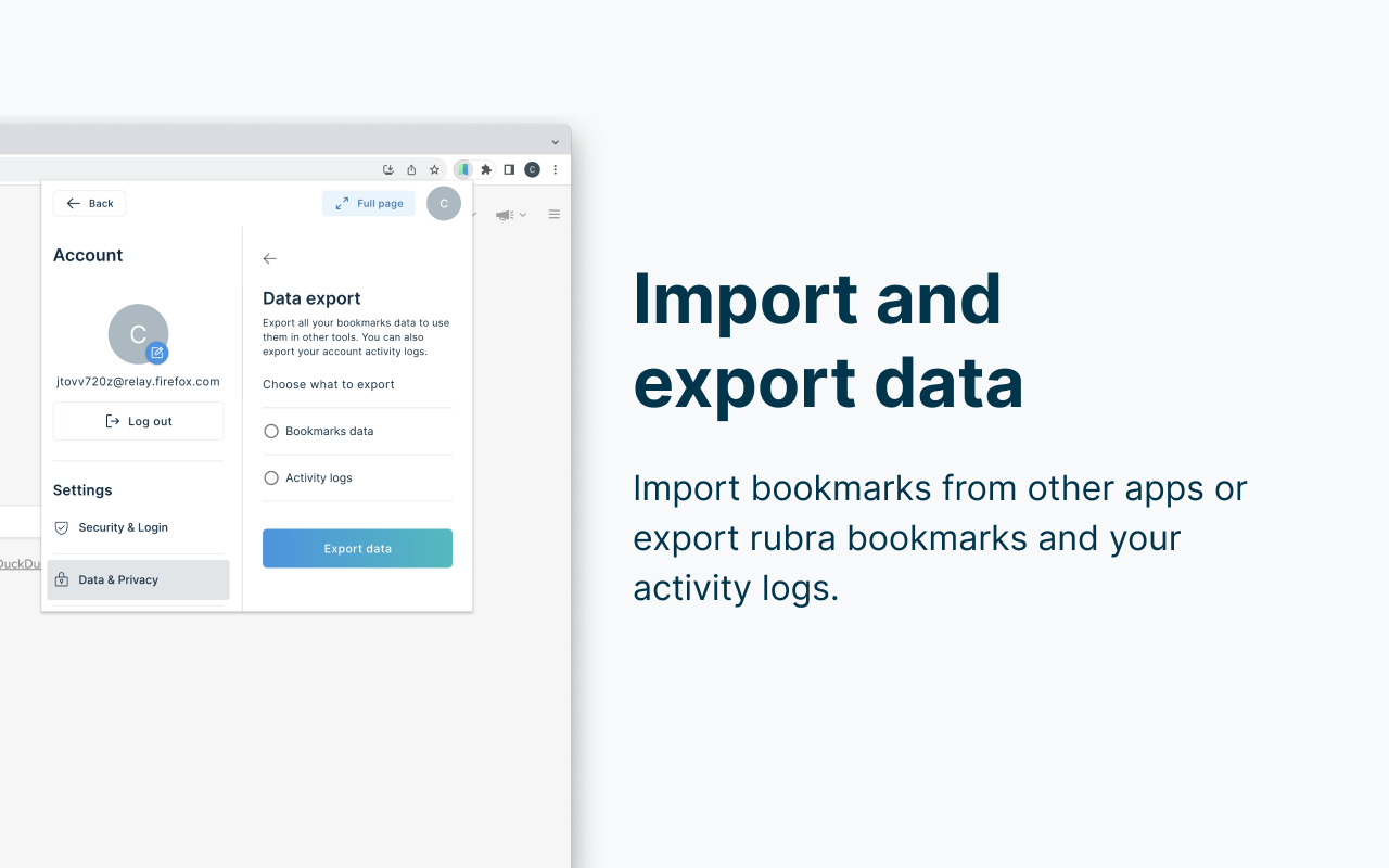 rubra - Bookmark Manager chrome谷歌浏览器插件_扩展第2张截图