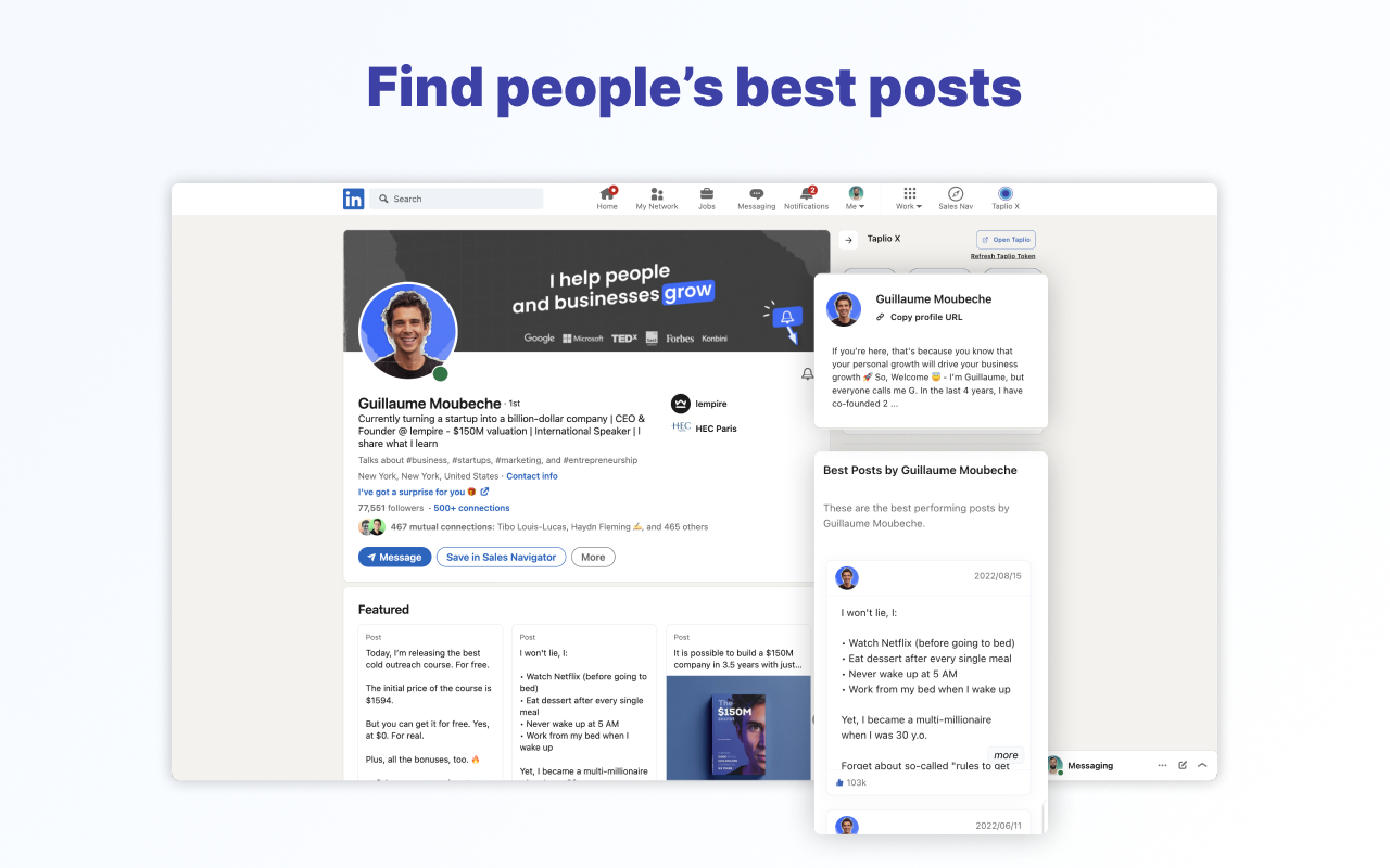 Taplio X chrome谷歌浏览器插件_扩展第4张截图