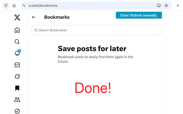 Twitter Remove All Bookmarks chrome谷歌浏览器插件_扩展第1张截图