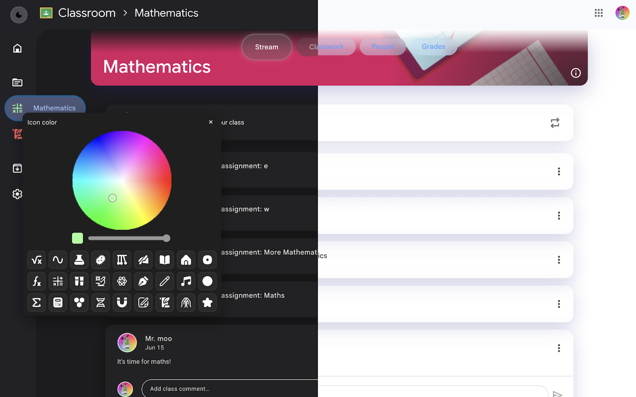 Modern Google Classroom™ chrome谷歌浏览器插件_扩展第1张截图