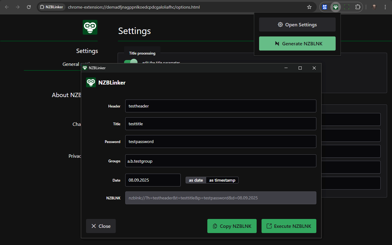 NZBLinker chrome谷歌浏览器插件_扩展第1张截图