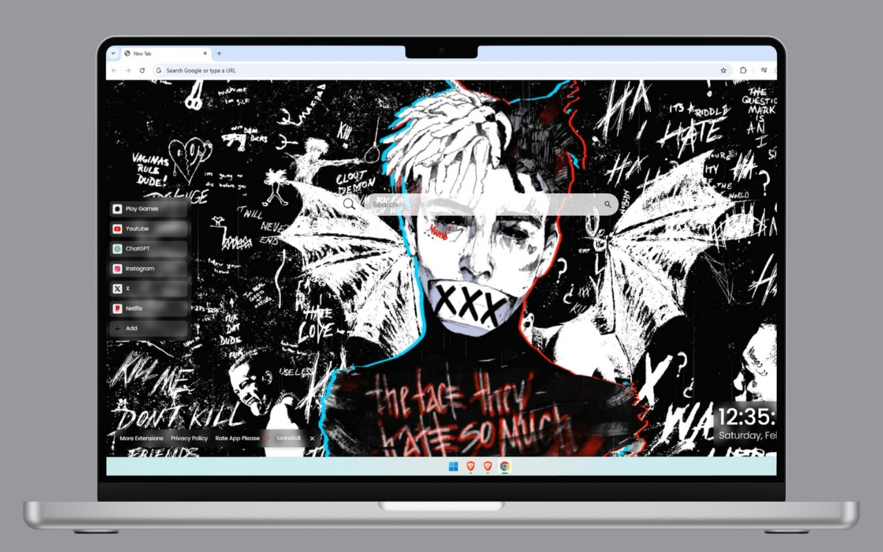 XXXTentacion Live Wallpaper chrome谷歌浏览器插件_扩展第2张截图
