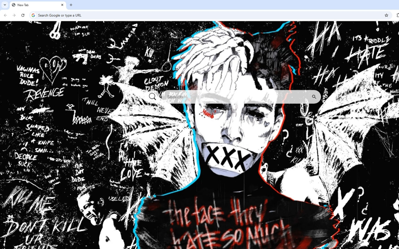 XXXTentacion Live Wallpaper chrome谷歌浏览器插件_扩展第3张截图