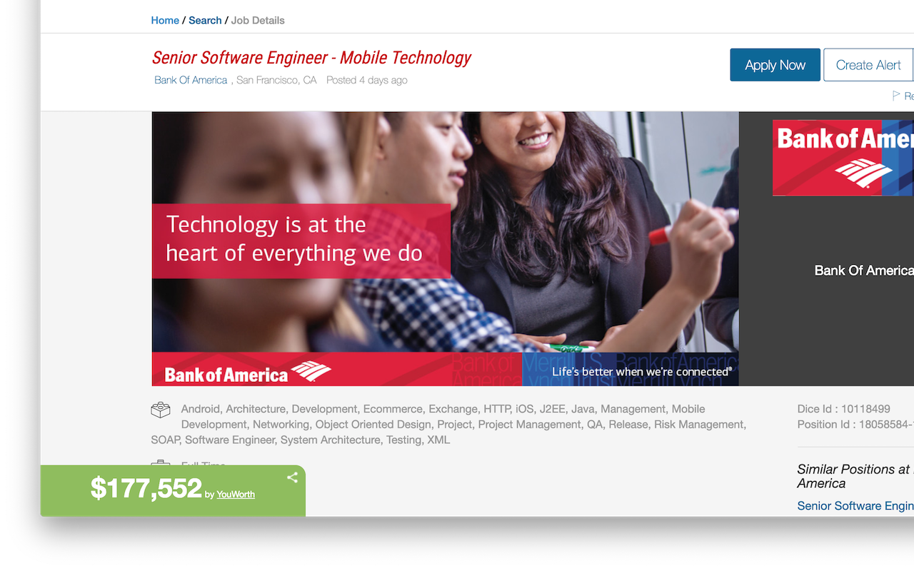 YouWorth: Money, Jobs, & Salary chrome谷歌浏览器插件_扩展第2张截图