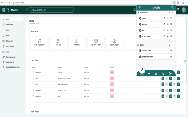 Segura® MySafe chrome谷歌浏览器插件_扩展第1张截图