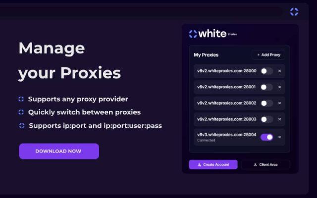 WhiteProxies - Browser  chrome谷歌浏览器插件_扩展第1张截图