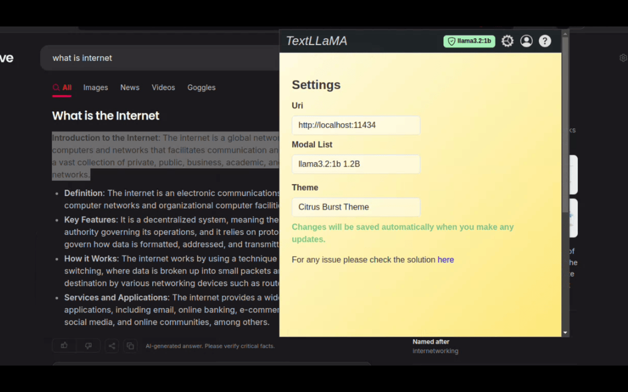 TextLLaMA - Your Personal Offline Grammar Fixer & Email Writer chrome谷歌浏览器插件_扩展第2张截图