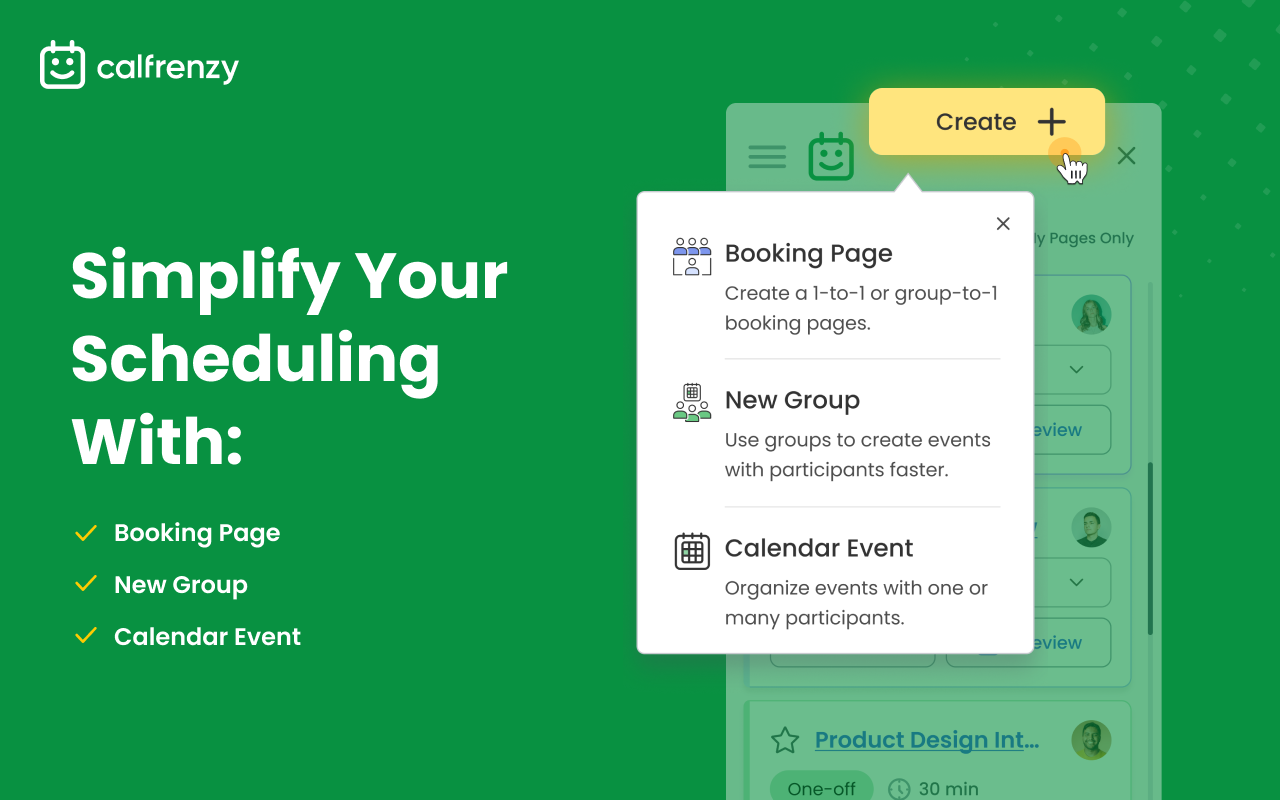Calfrenzy - Free Online Appointment Scheduling Software chrome谷歌浏览器插件_扩展第4张截图