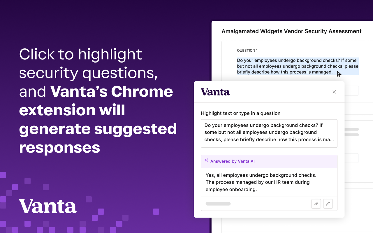 Vanta - Questionnaire Automation chrome谷歌浏览器插件_扩展第1张截图