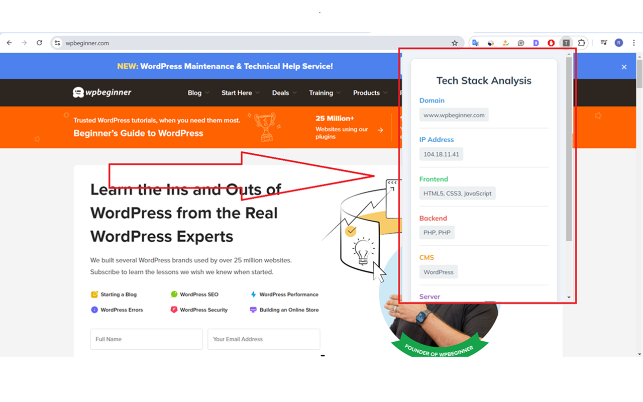 Tech Stack Analyzer chrome谷歌浏览器插件_扩展第1张截图