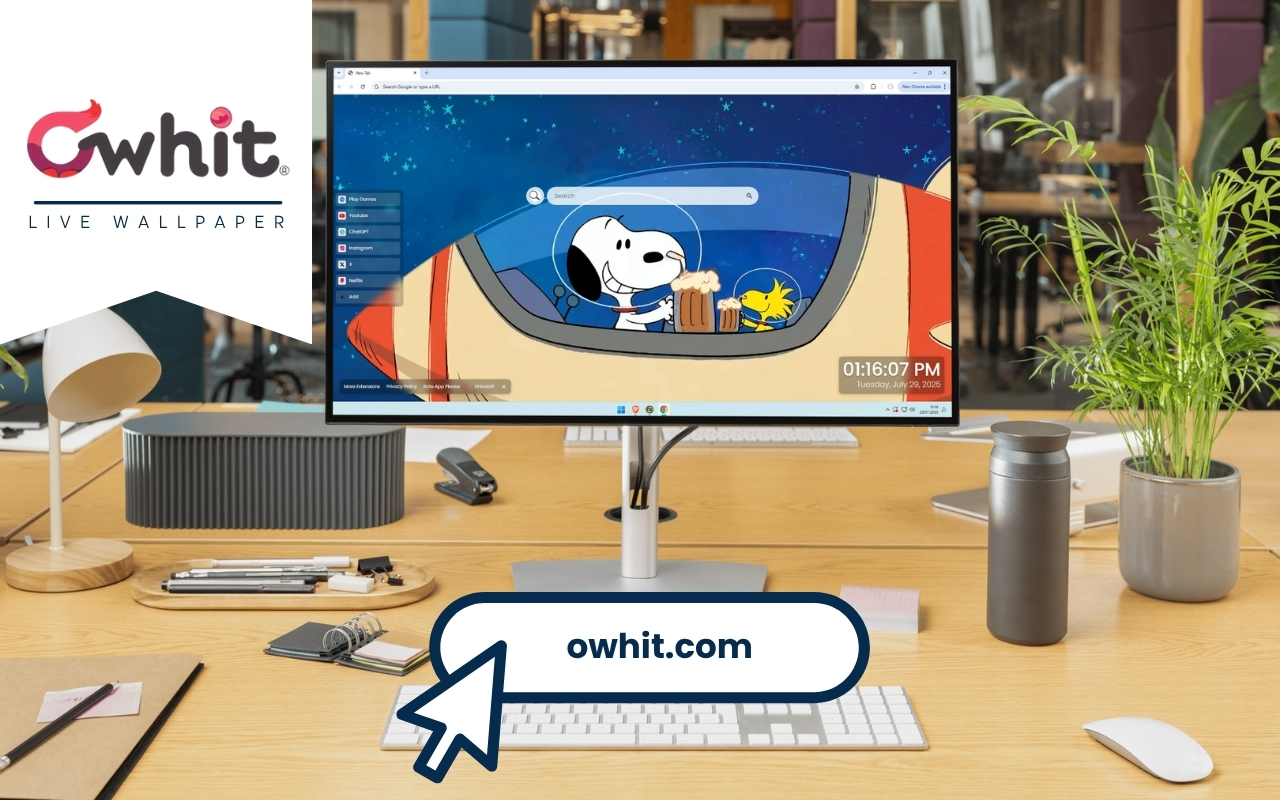 Snoopy and Woodstock Live Wallpaper chrome谷歌浏览器插件_扩展第3张截图