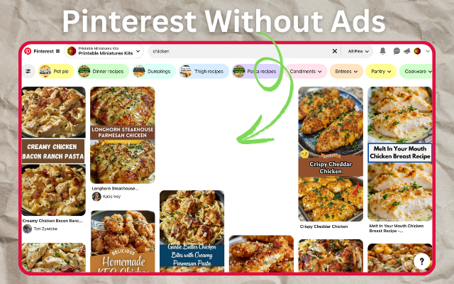 Pinterest Without Ads chrome谷歌浏览器插件_扩展第1张截图