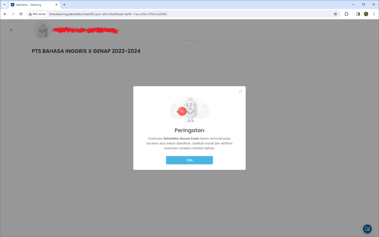 Sekolahku Secure Exam chrome谷歌浏览器插件_扩展第4张截图