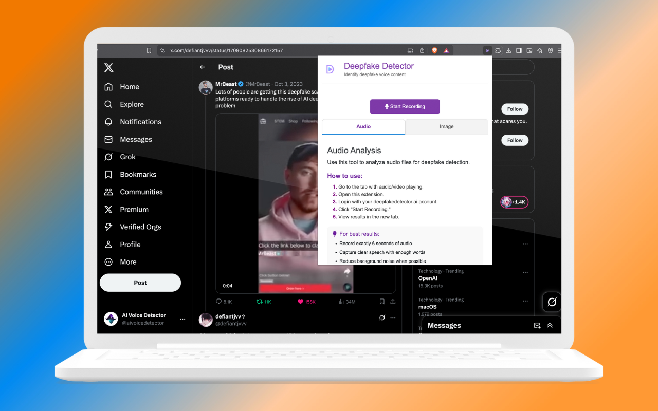 Deepfake Detector chrome谷歌浏览器插件_扩展第2张截图