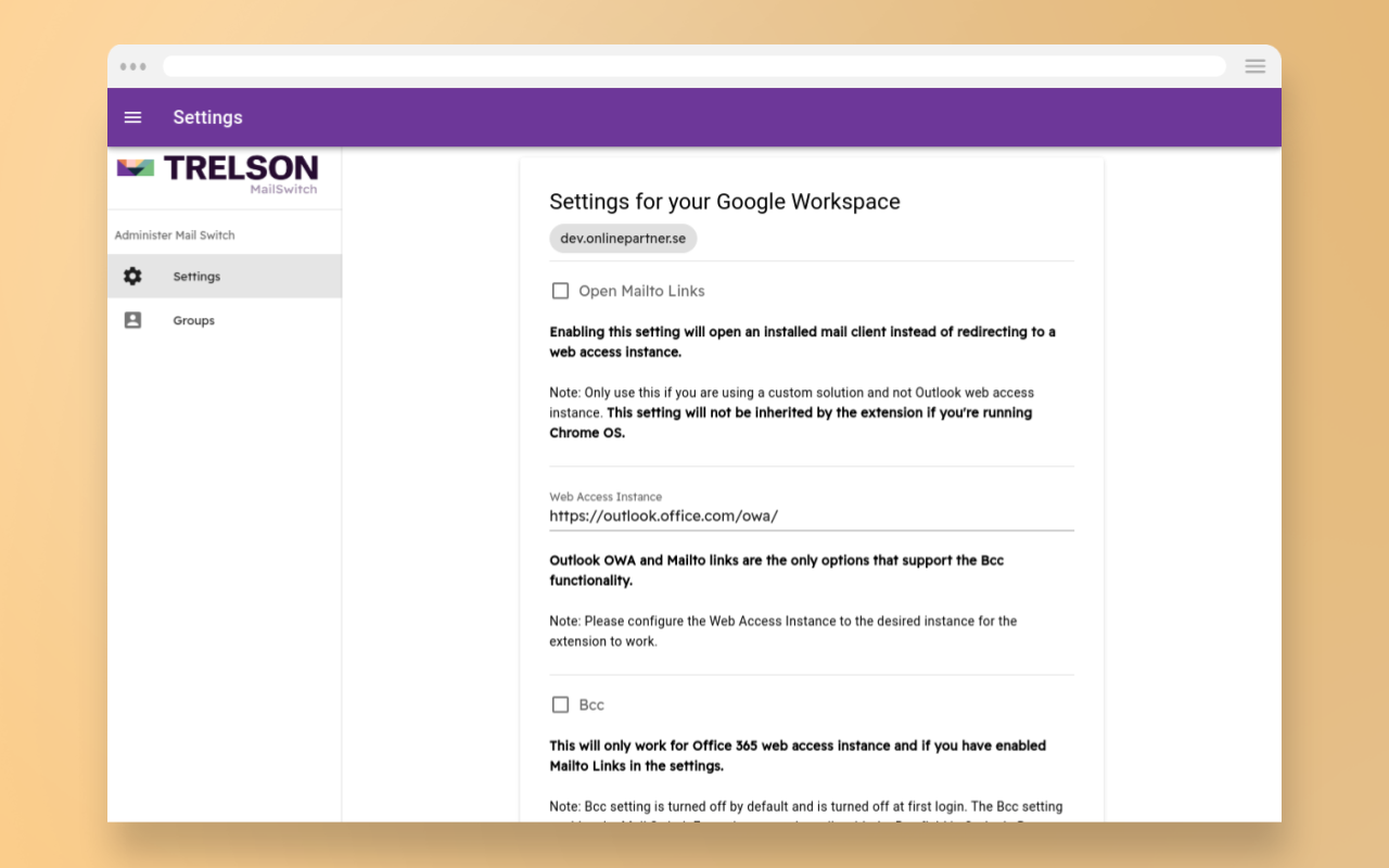 Trelson Mail Switch chrome谷歌浏览器插件_扩展第2张截图