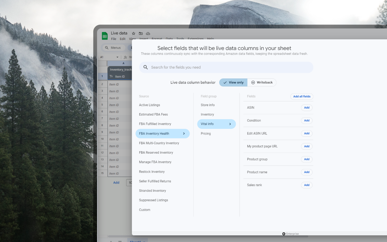 Hopted: Amazon, E-commerce Connector for Google Sheets chrome谷歌浏览器插件_扩展第3张截图
