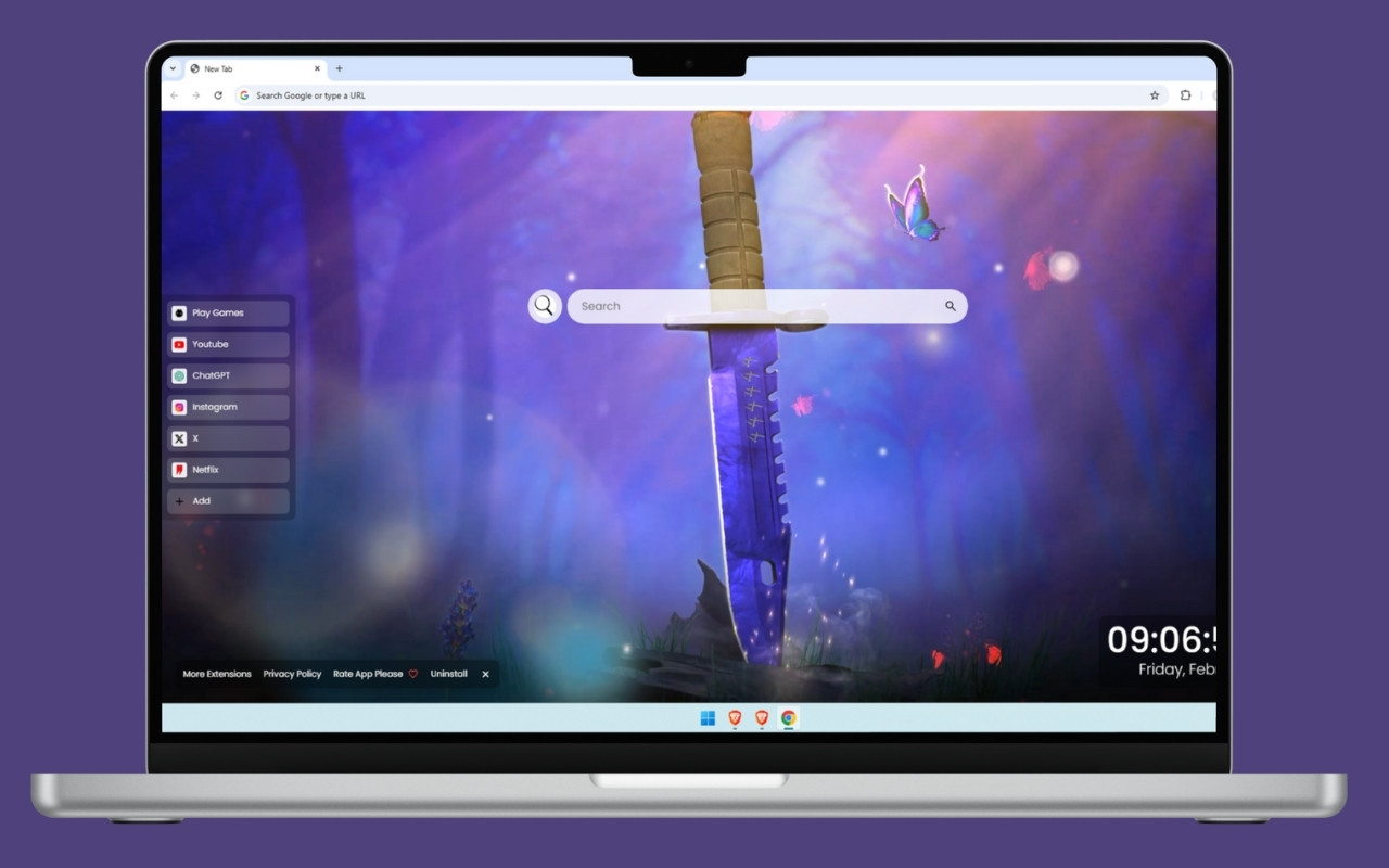 CS GO Knife Live Wallpaper chrome谷歌浏览器插件_扩展第1张截图