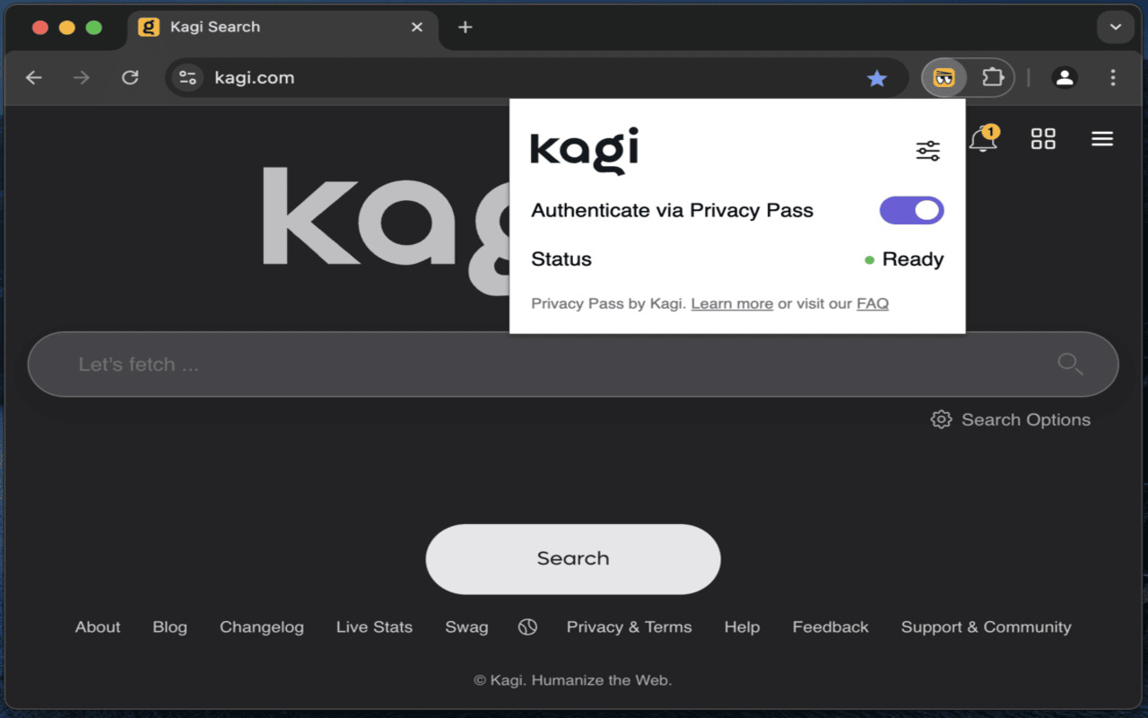 Kagi Privacy Pass chrome谷歌浏览器插件_扩展第1张截图
