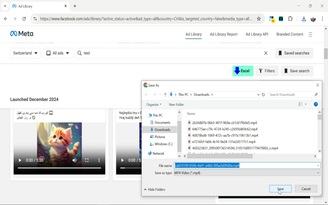 Download Facebook Ad Library data chrome谷歌浏览器插件_扩展第1张截图