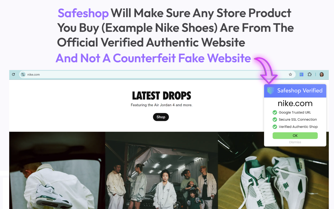 Safeshop: Buy Safe & Stop Fake Email Phishing chrome谷歌浏览器插件_扩展第1张截图