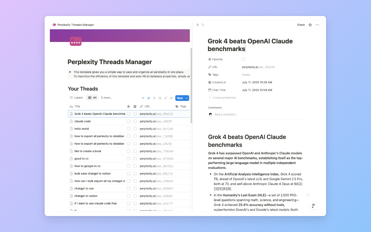 Save Perplexity to Notion - 批量导出 chrome谷歌浏览器插件_扩展第2张截图