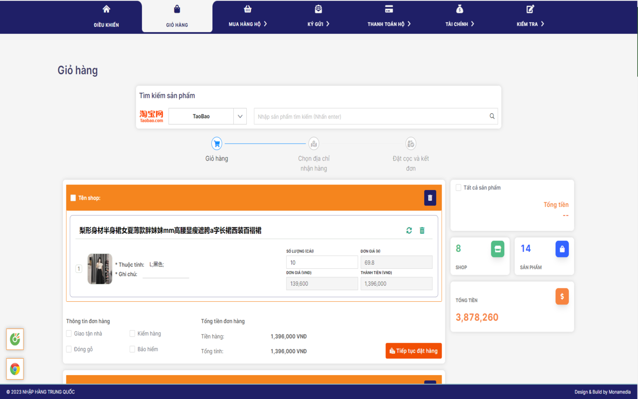 CÔNG CỤ ĐẶT HÀNG TRUNG QUỐC MONA MEDIA chrome谷歌浏览器插件_扩展第4张截图