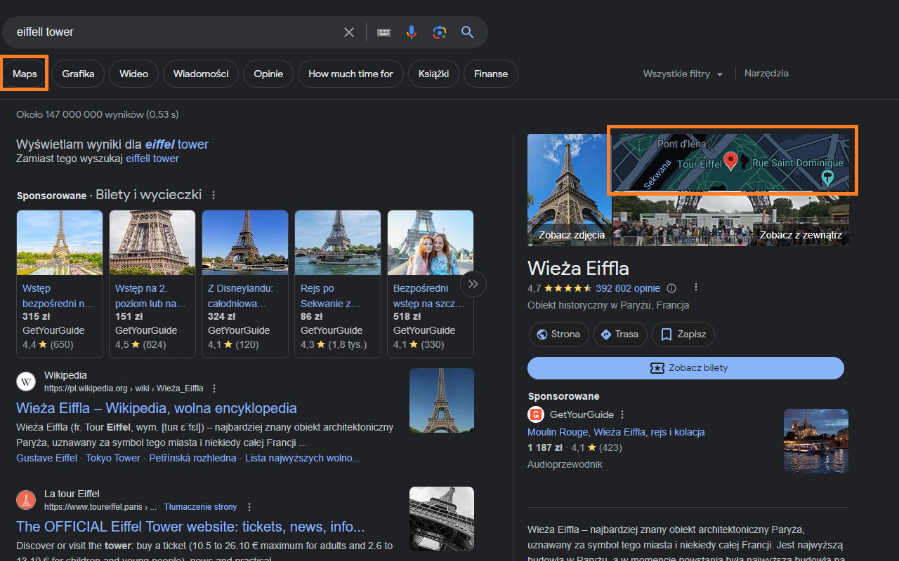 Re-introduce google maps links to search page chrome谷歌浏览器插件_扩展第1张截图