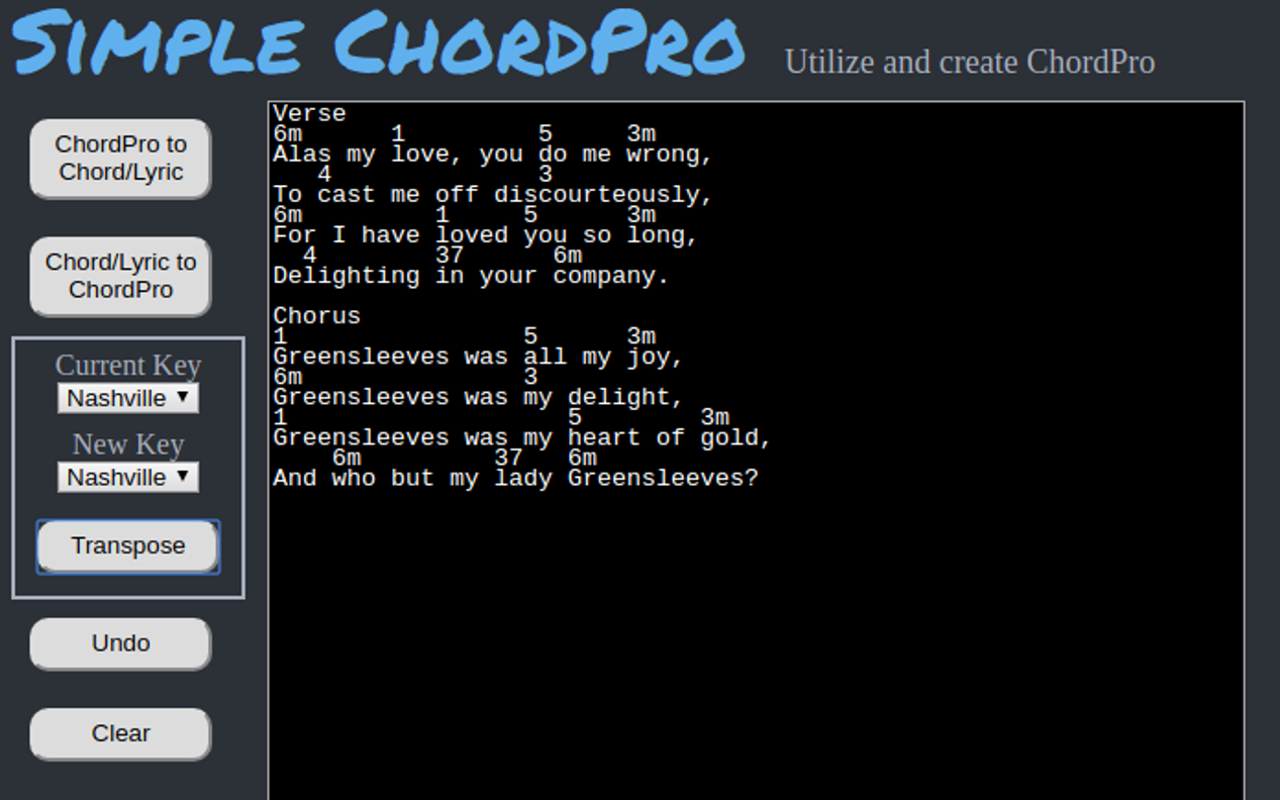Simple ChordPro chrome谷歌浏览器插件_扩展第5张截图