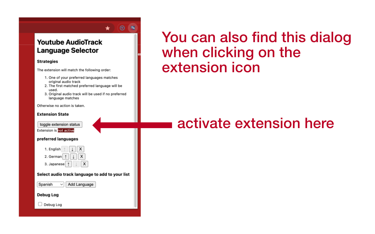 YouTube Audio Selector chrome谷歌浏览器插件_扩展第2张截图