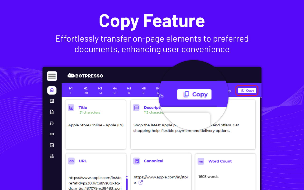 Botpresso SEO Extension: Audit On-Page & Technical SEO chrome谷歌浏览器插件_扩展第3张截图
