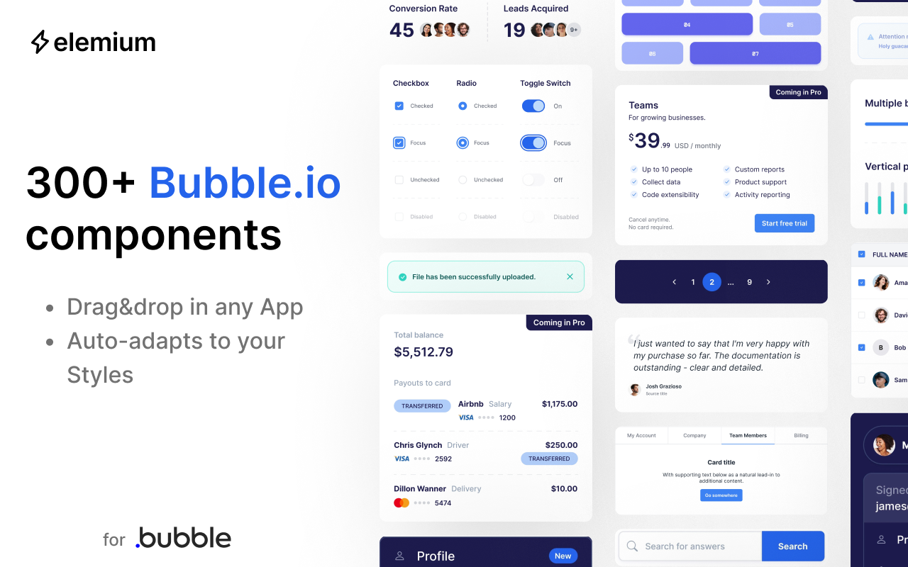 Elemium - Bubble Design System chrome谷歌浏览器插件_扩展第4张截图