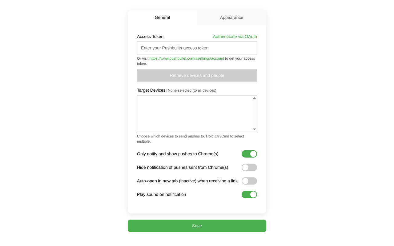 Push Go for Pushbullet chrome谷歌浏览器插件_扩展第3张截图