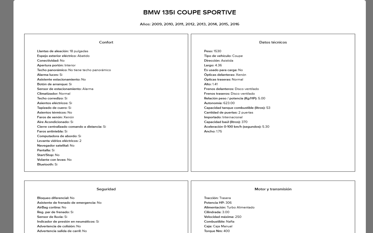 Autazo: Información completa de vehículos chrome谷歌浏览器插件_扩展第3张截图